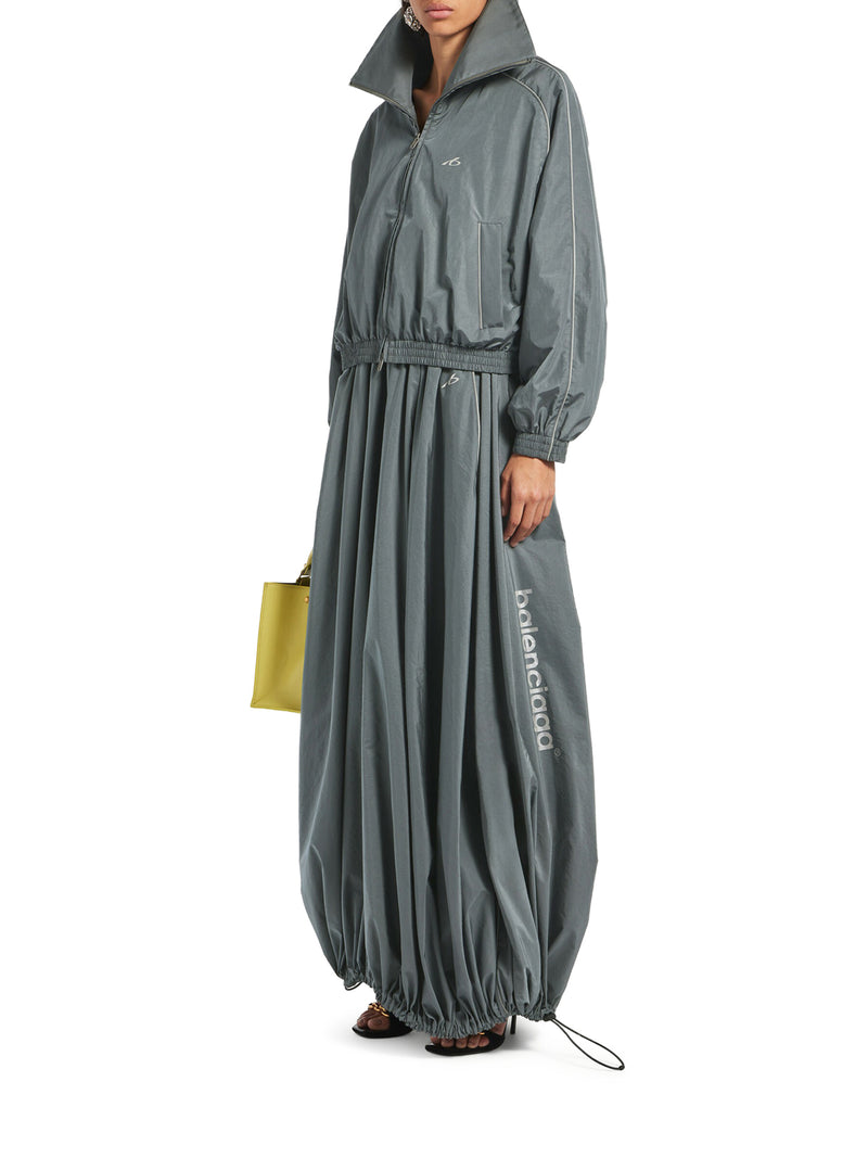 BODIES BALLOON SKIRT IN GREY TECHNICAL COTTON POPLIN