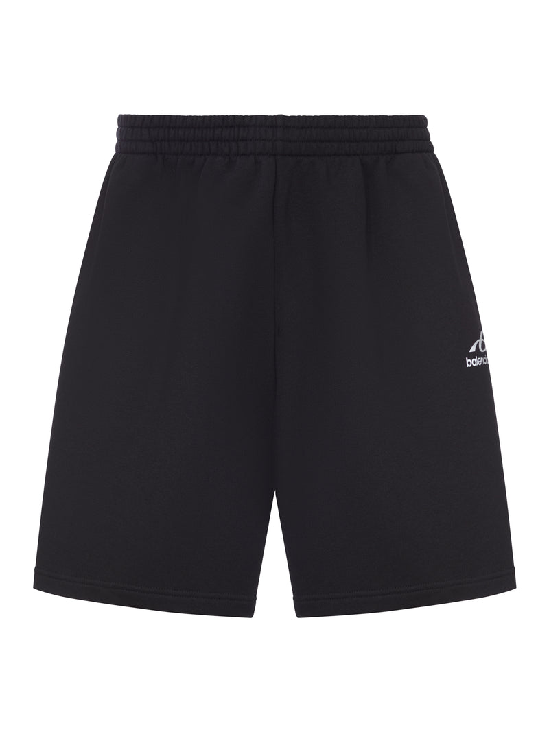 SOFT-CUT BODIES SHORTS IN BLACK DRY FLEECE