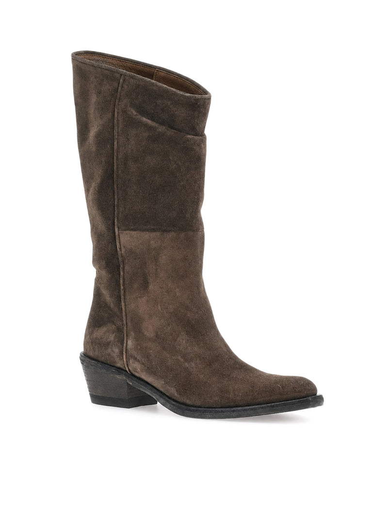 CLIVE WESTERN SUEDE BOOTS