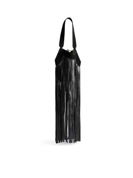 NANO LOTUS FRINGED TOTE BAG