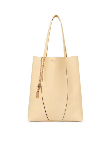 CHLOÉ SPIN TOTE BAG IN GRAINY LEATHER