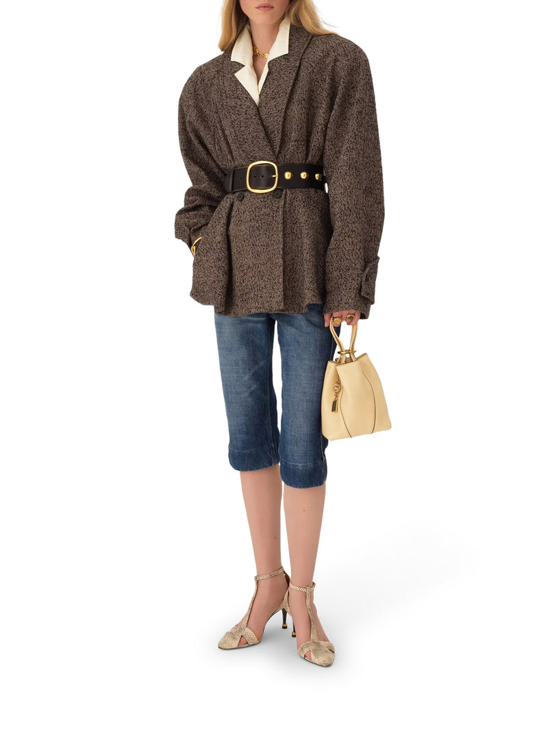CHLOÉ SPIN SMALL TOTE BAG IN LEATHER
