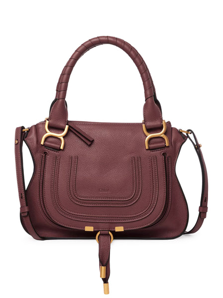 SMALL MERCIE BAG IN GRANATE LEATHER