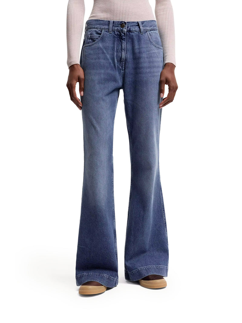 WIDE LEG DENIM JEANS