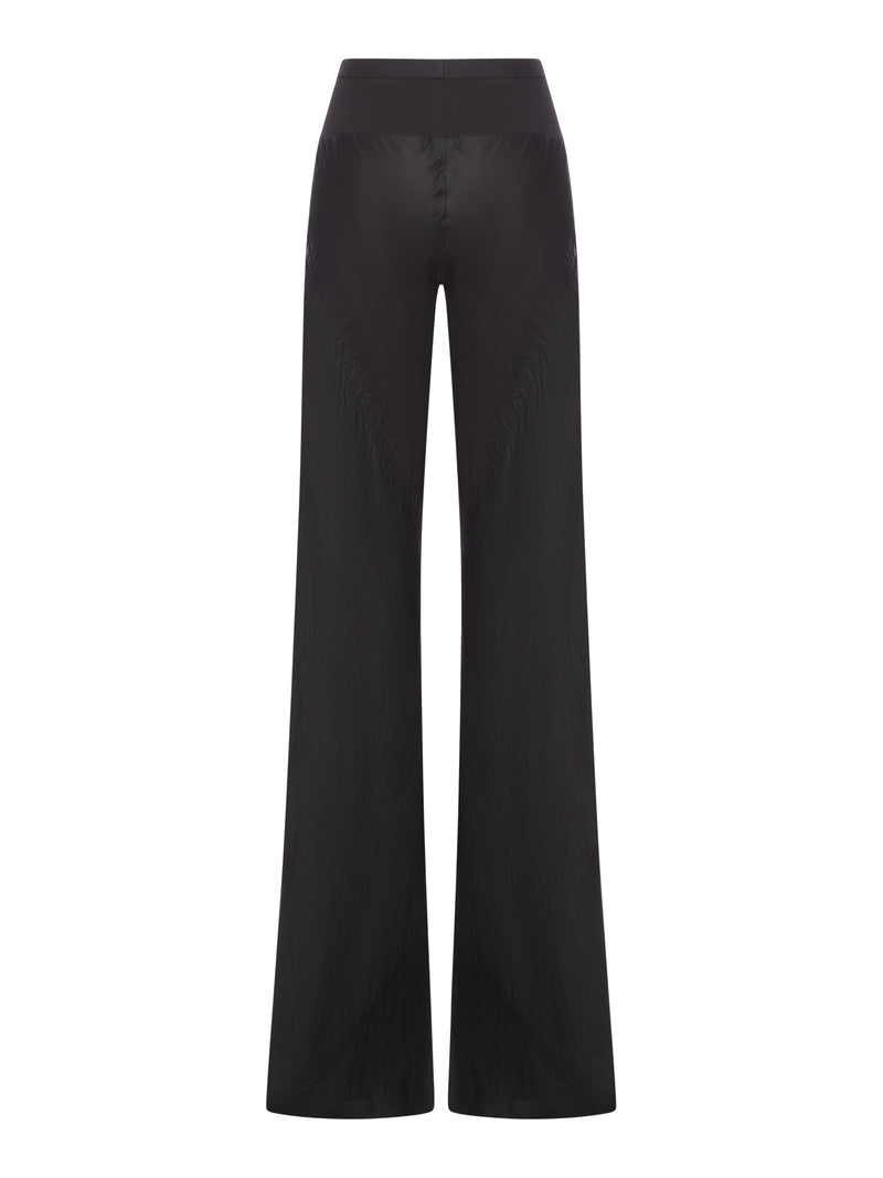 SILK BIAS FLARE TROUSERS