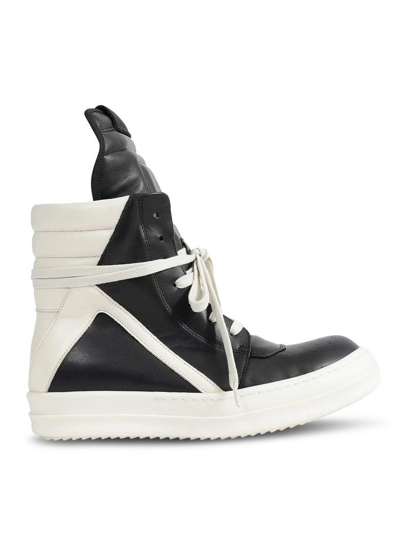 GEOBASKET HIGH-TOP LEATHER SNEAKERS