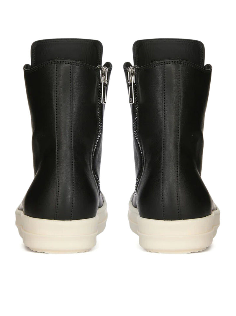 HIGH-TOP CALFSKIN SNEAKERS