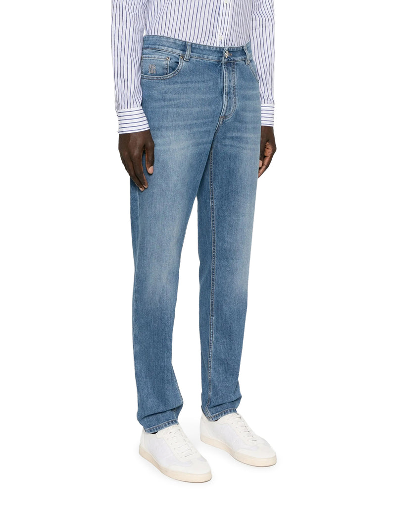 LIGHT WASH DENIM JEANS