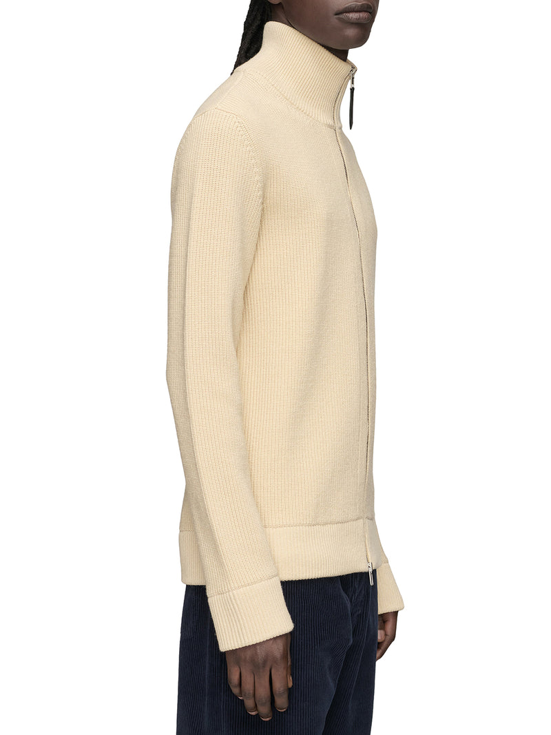 JERSEY KNIT CARDIGAN WITH ZIP
