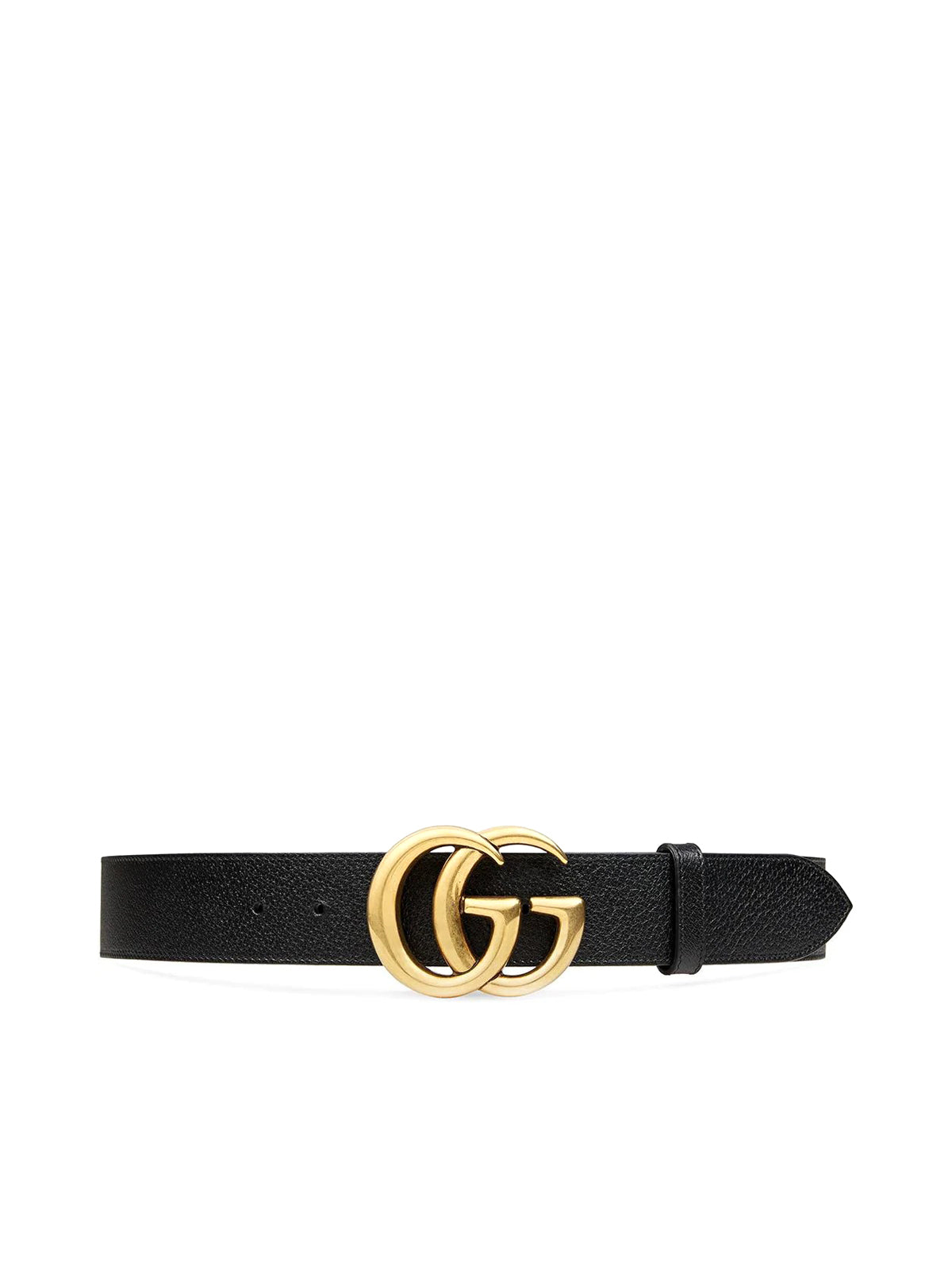 LEATHER BELT WITH GG BUCKLE 4 CM