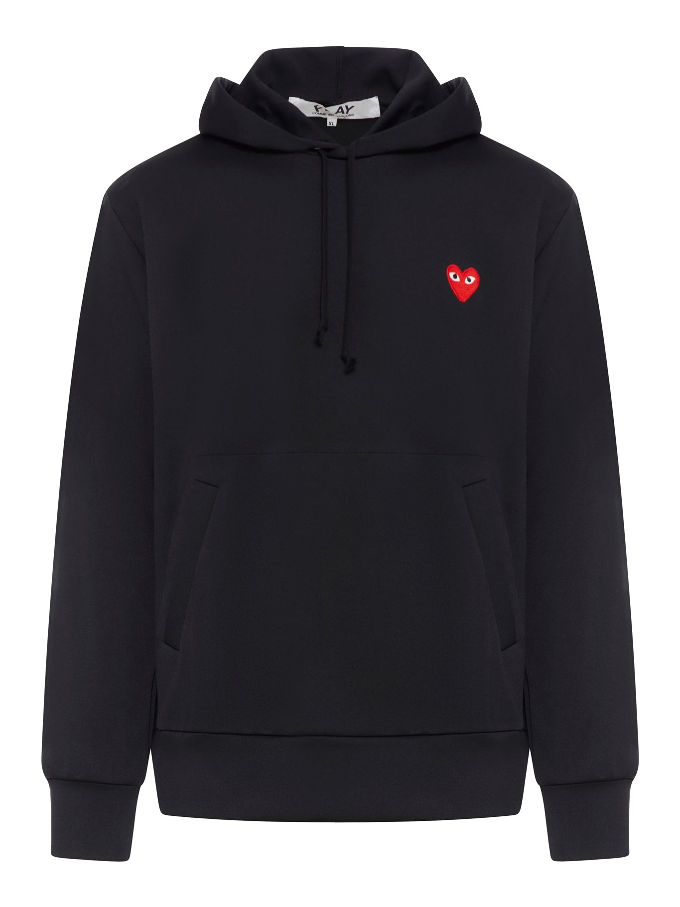heart appliqué hoodie
