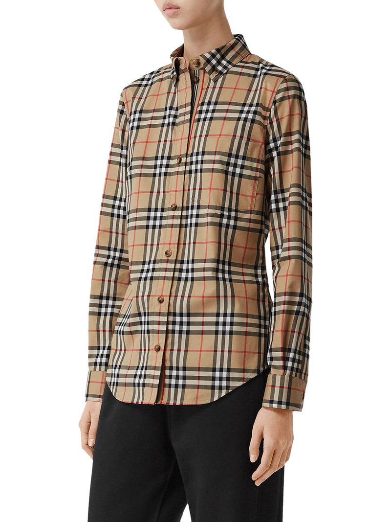 Lapwing Burberry shirt in cotton with vintage check pattern