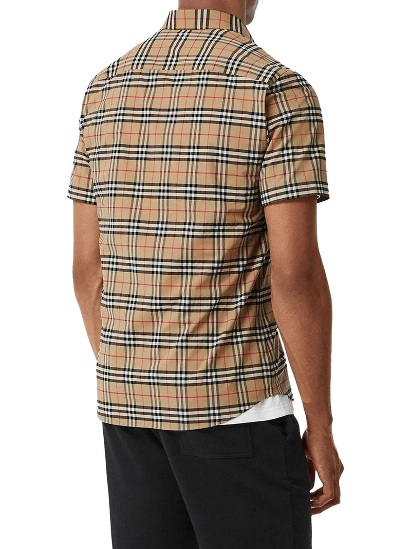 shirt with check pattern