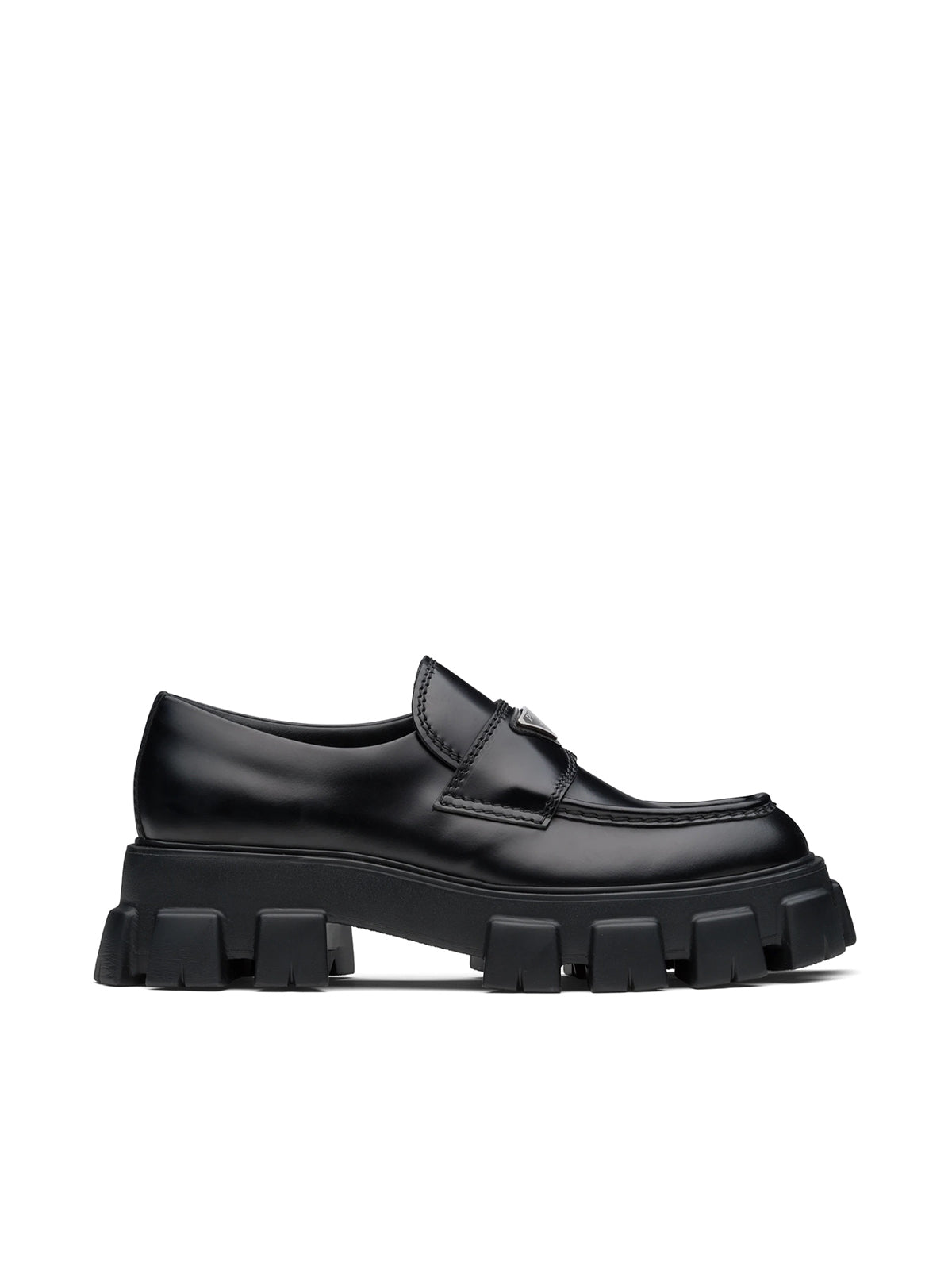 Monolith brushed leather loafers
