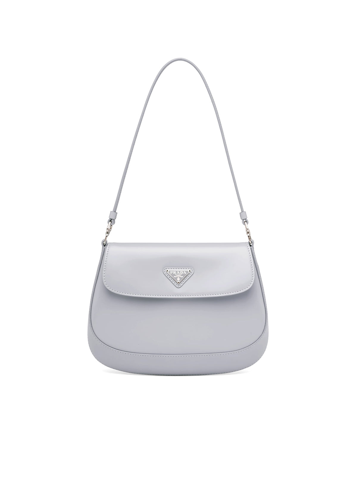 Prada Cleo brushed leather shoulder bag with flap