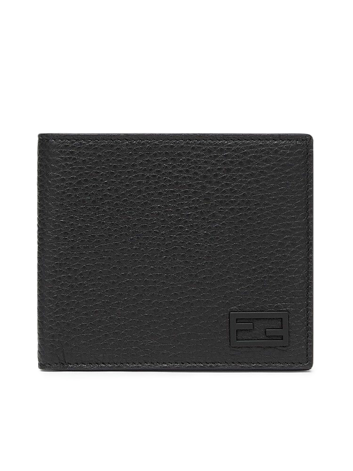 Bi-fold in black leather