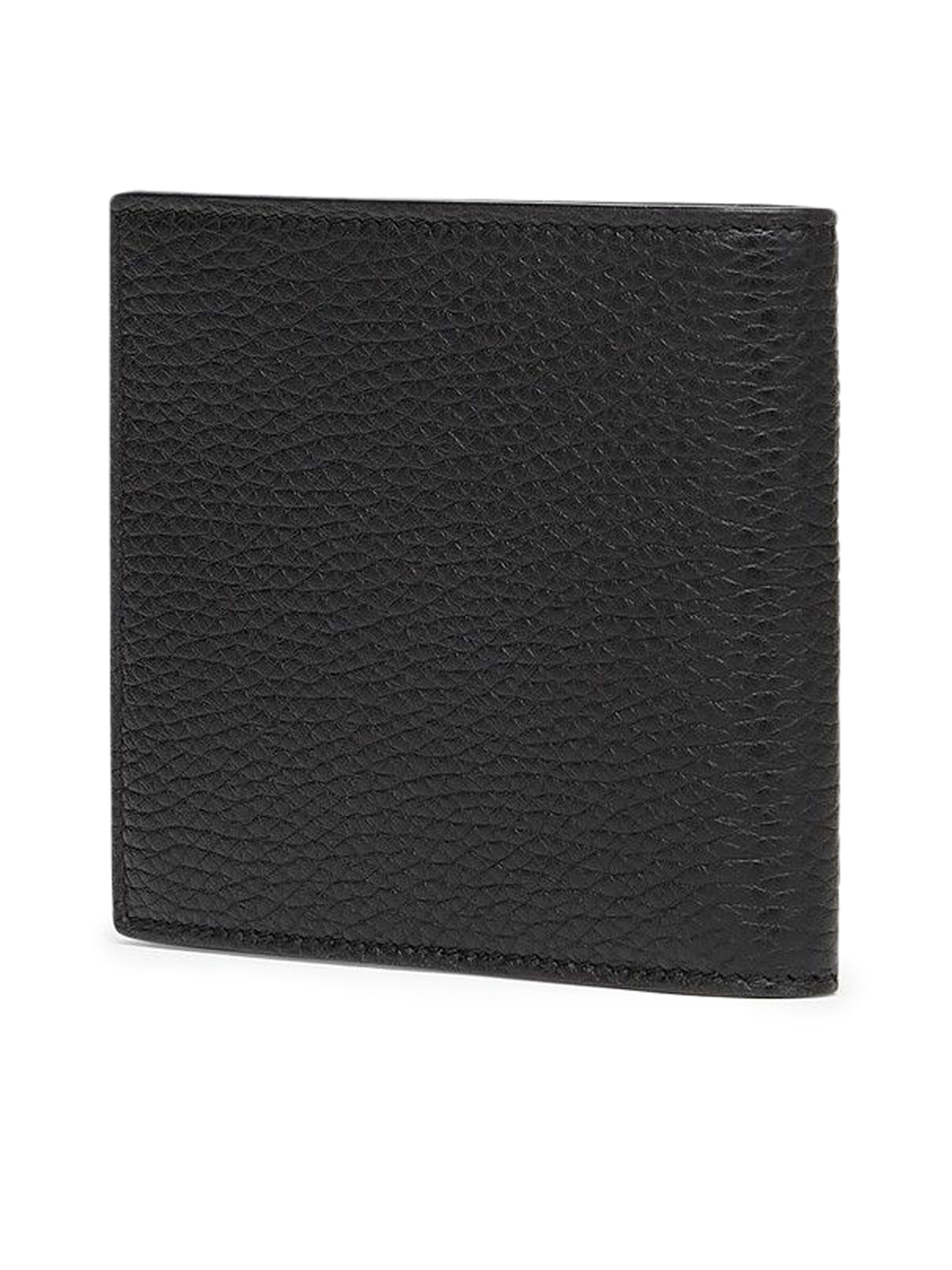 Bi-fold in black leather