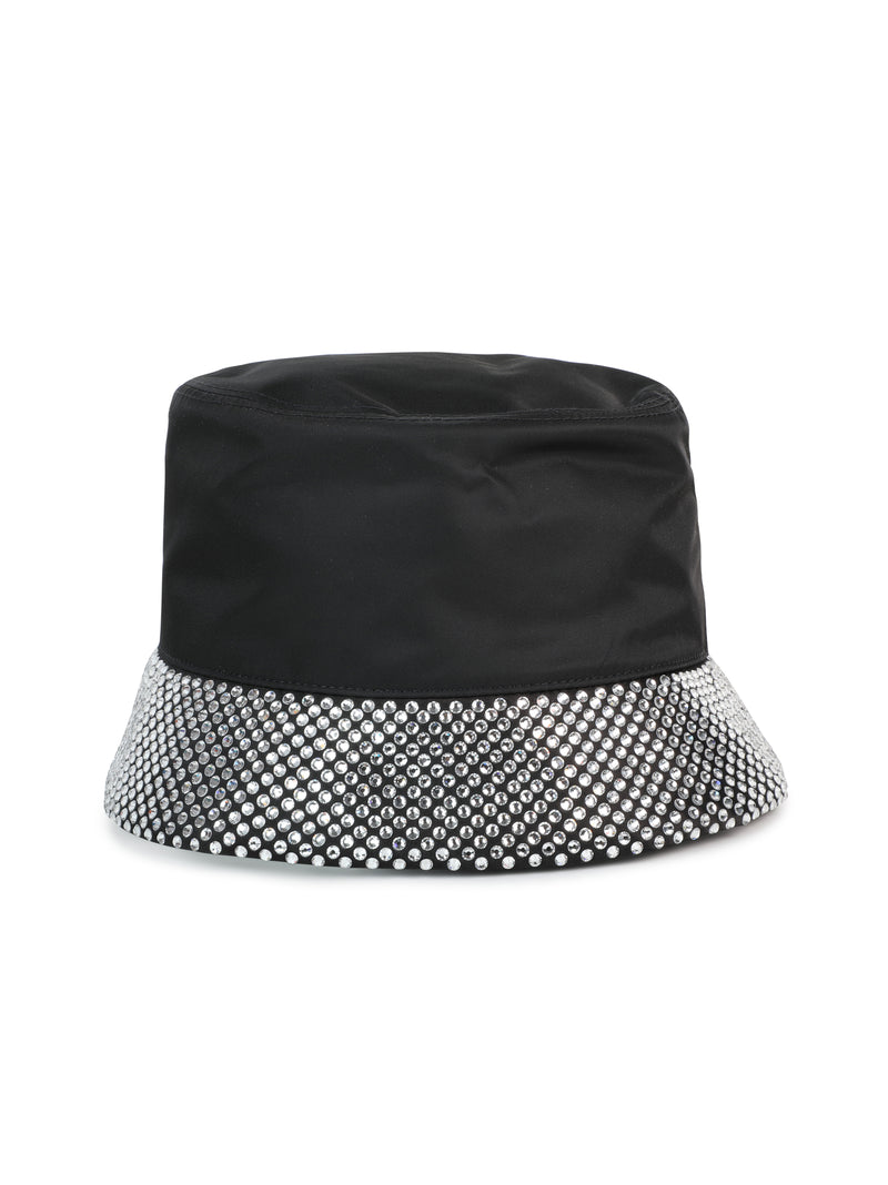 Re-Nylon fisherman hat with crystals