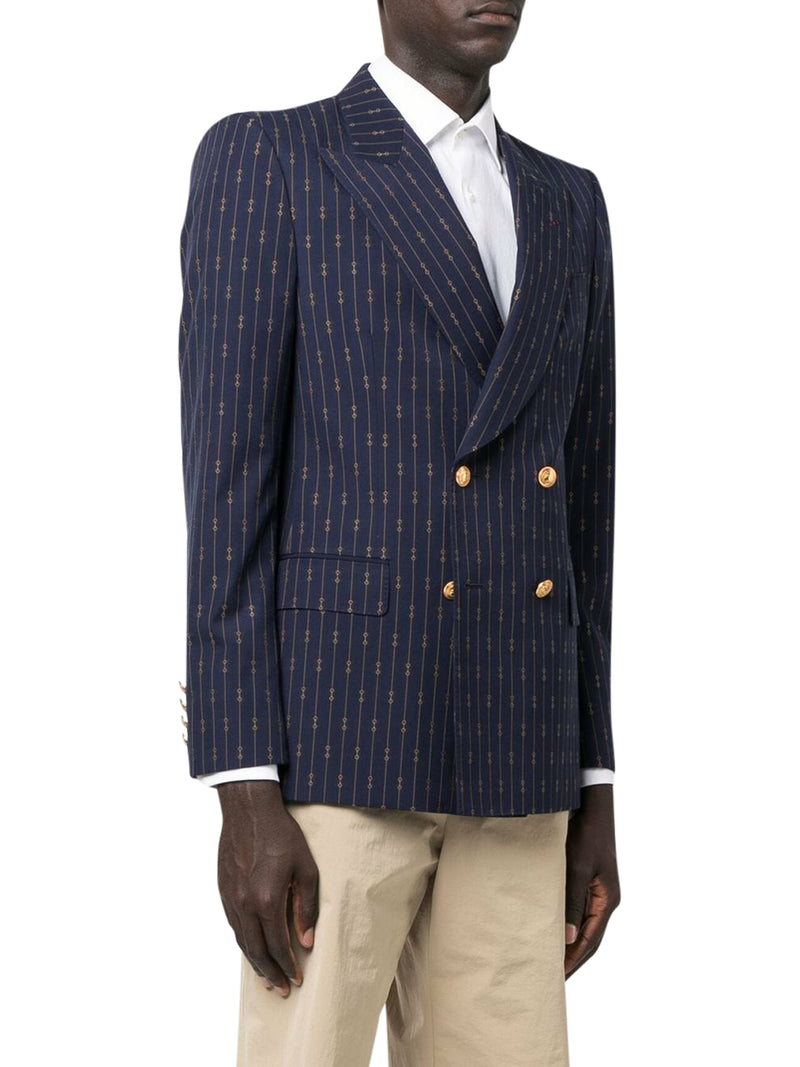 Double-breasted blazer for men