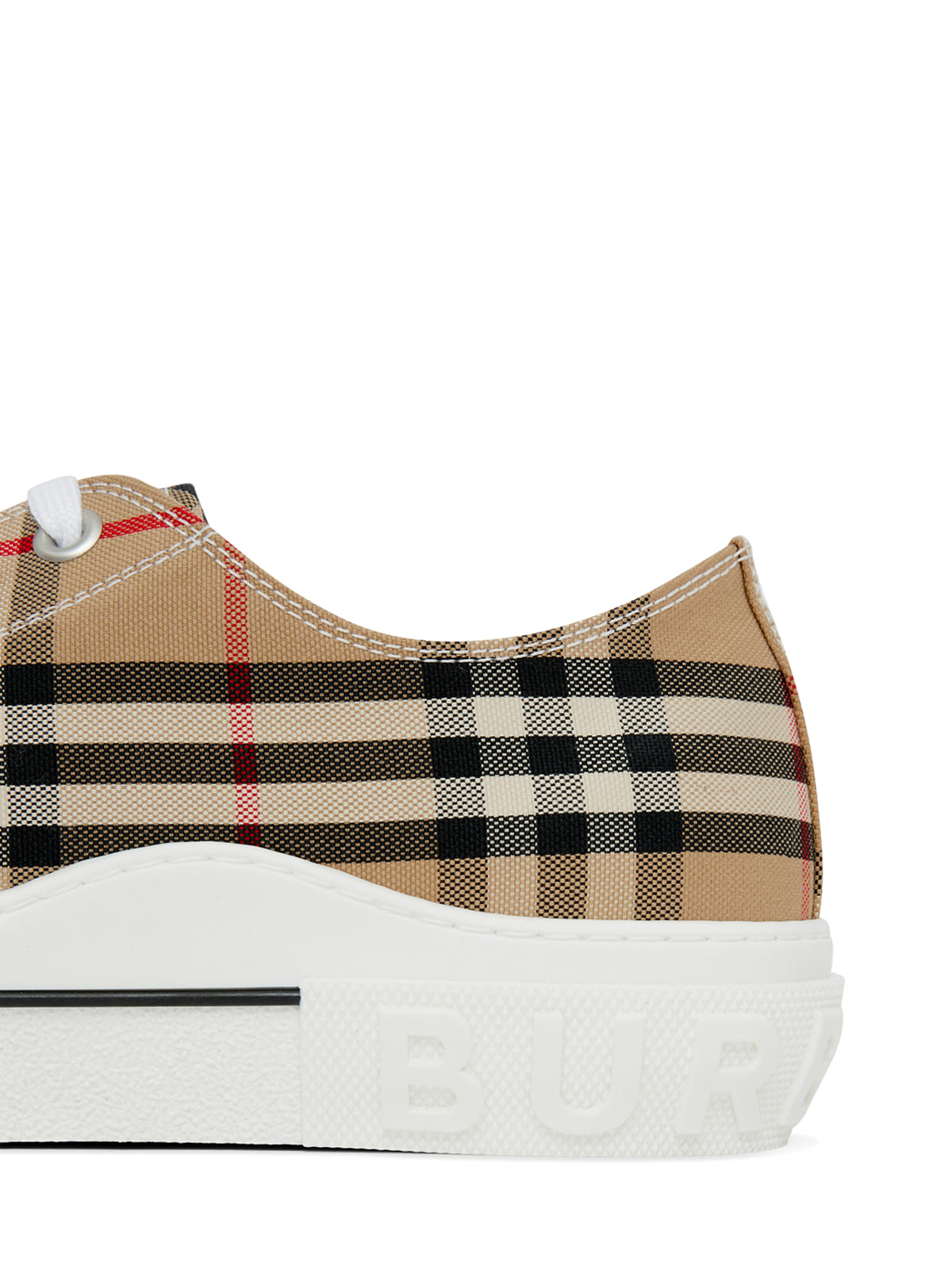 Burberry - Checked Slip-On Sneakers - Men - Cotton/Polyester/Cotton/RubberGoat Skin/Polyester/RubberRubber - 40 - Brown