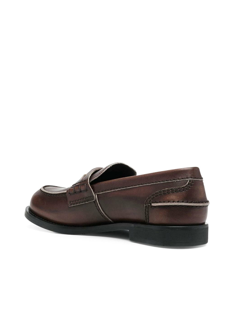 Leather loafers