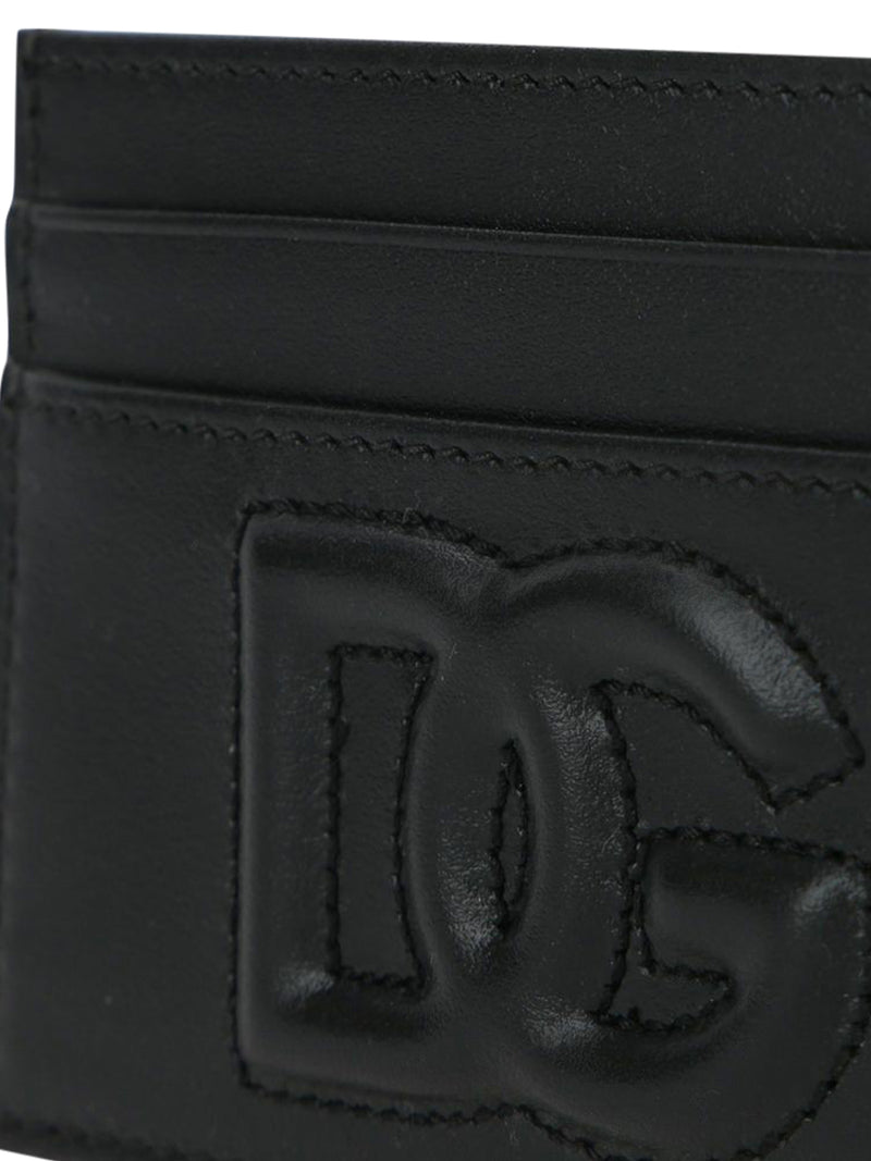 LOGO-DETAILED SMOOTH LEATHER CARD CASE