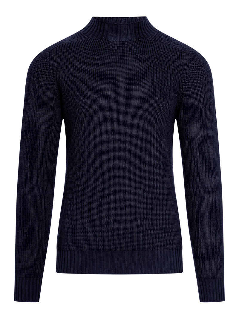 WOOL HIGH NECK SWEATER