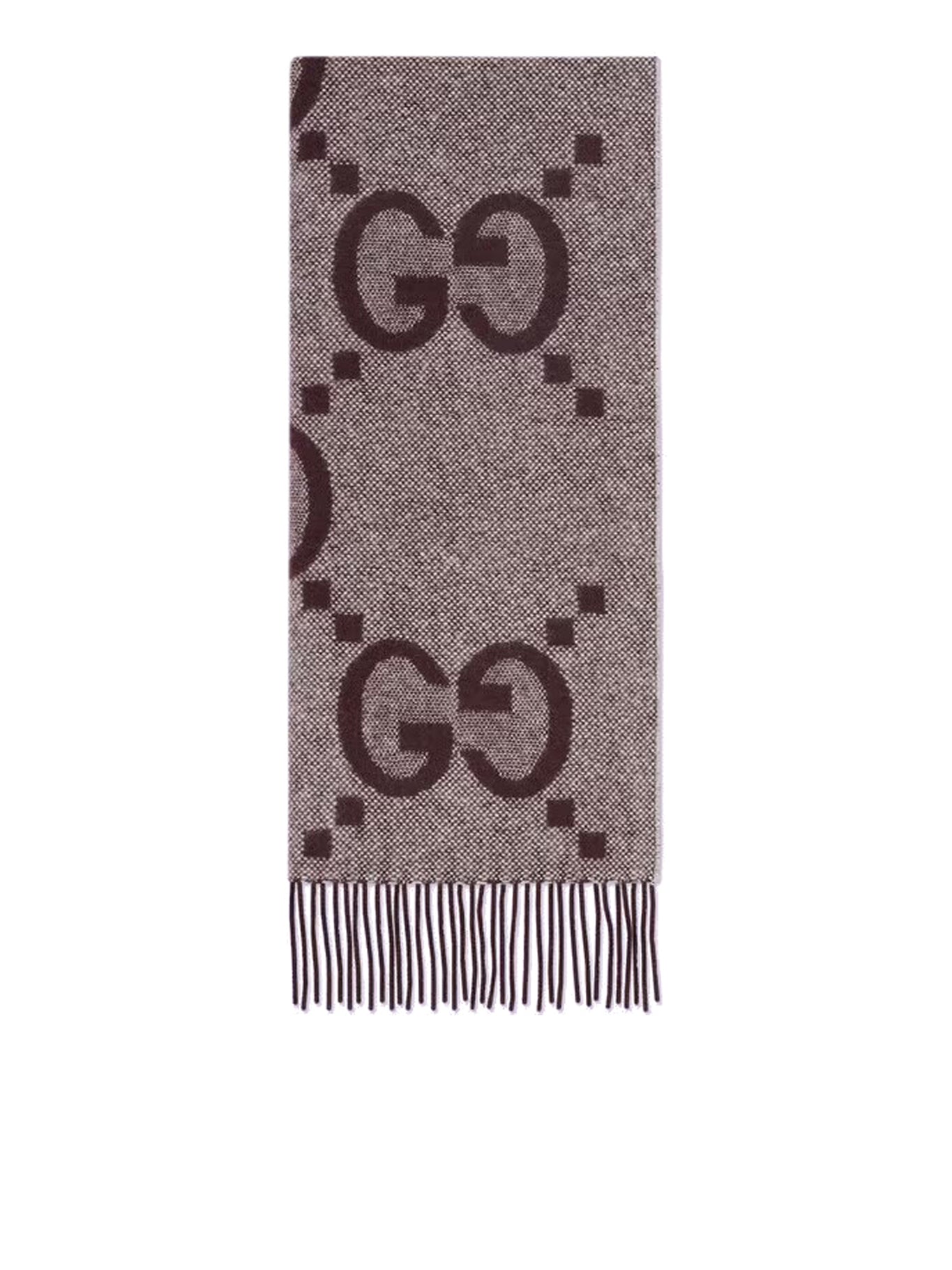 GG jacquard cashmere scarf