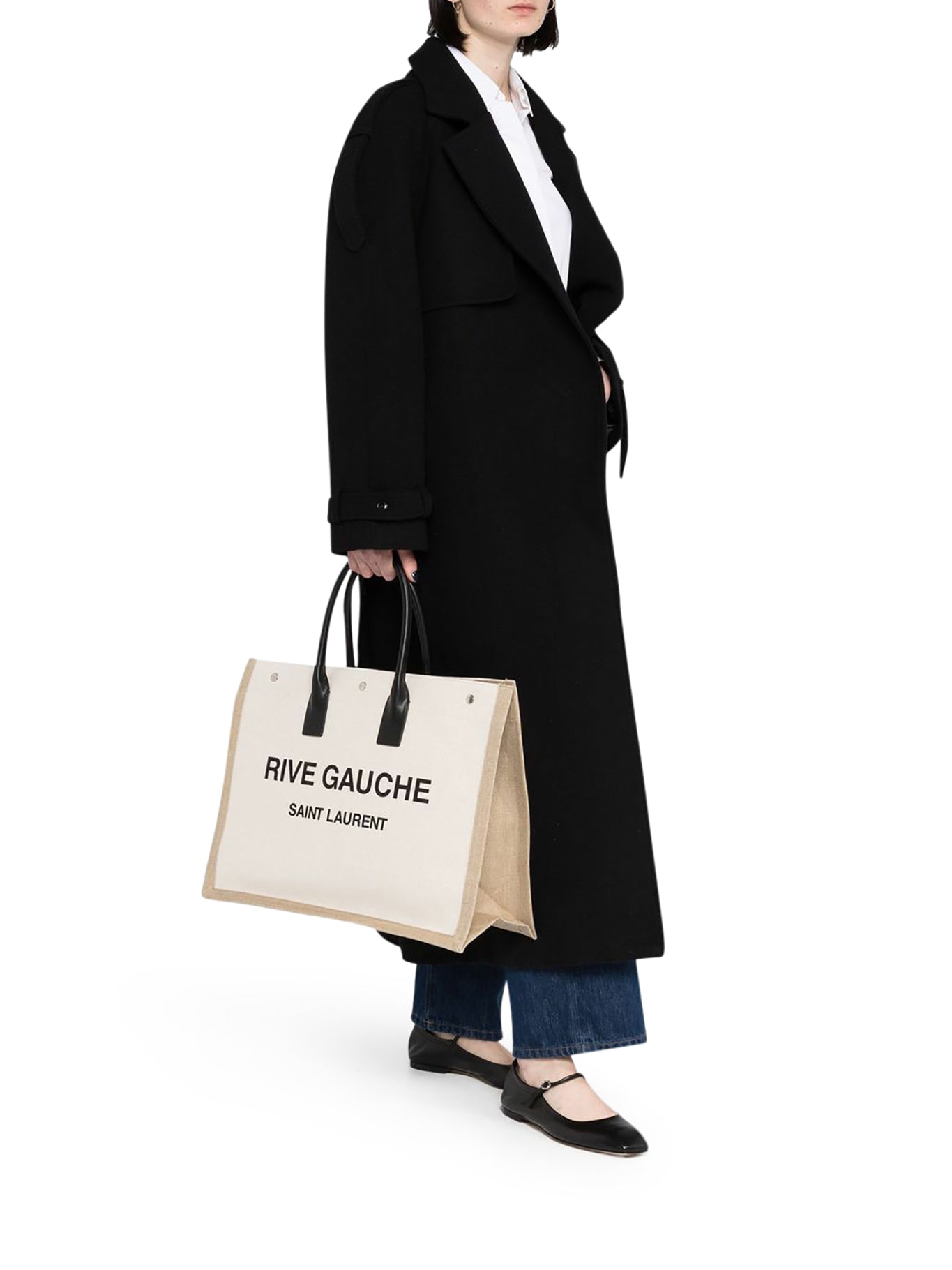 RIVE GAUCHE PRINTED TOTE BAG