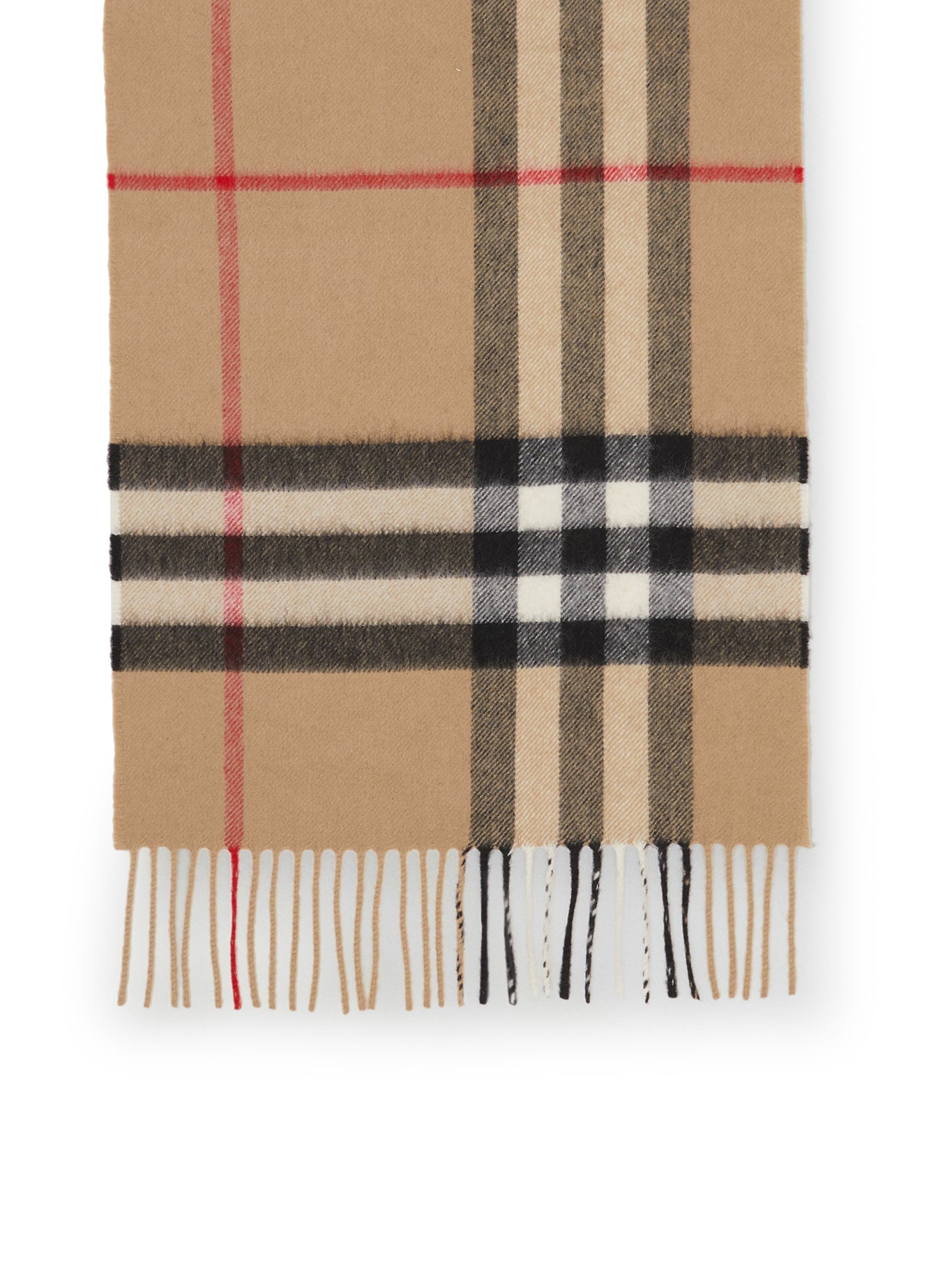 Burberry London 100% Cashmere Classic Plaid 56"x12" Scarf - Made  in England