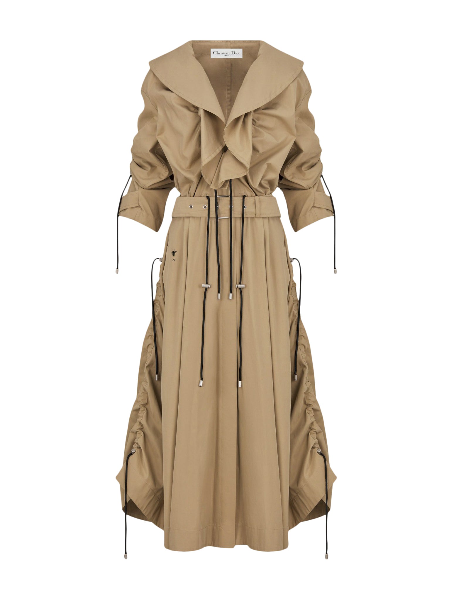 TRENCH WITH RUFFLES