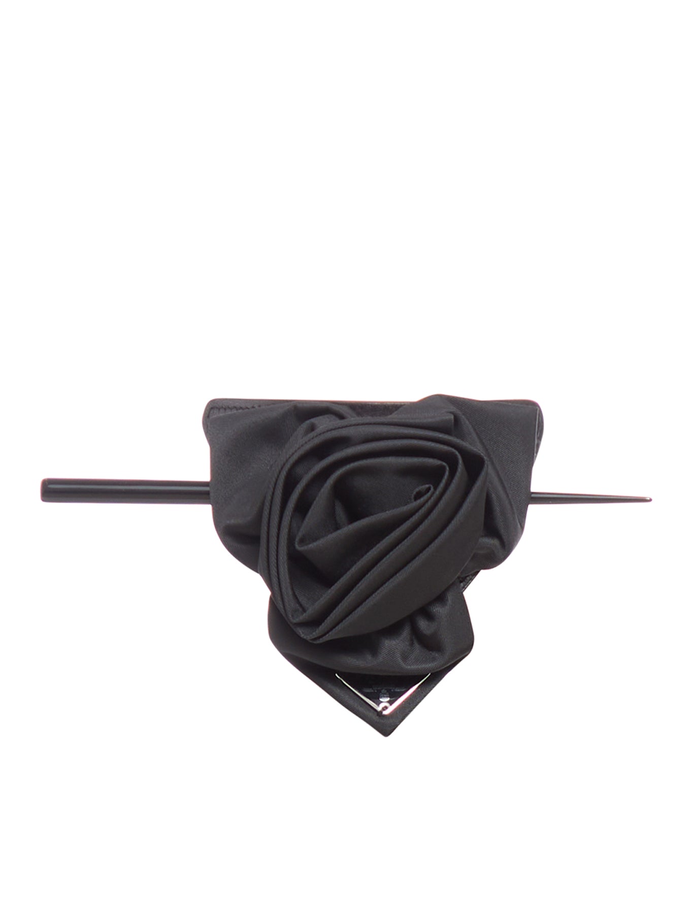 SMOOTH LEATHER AND RE-NYLON HAIR CLIP