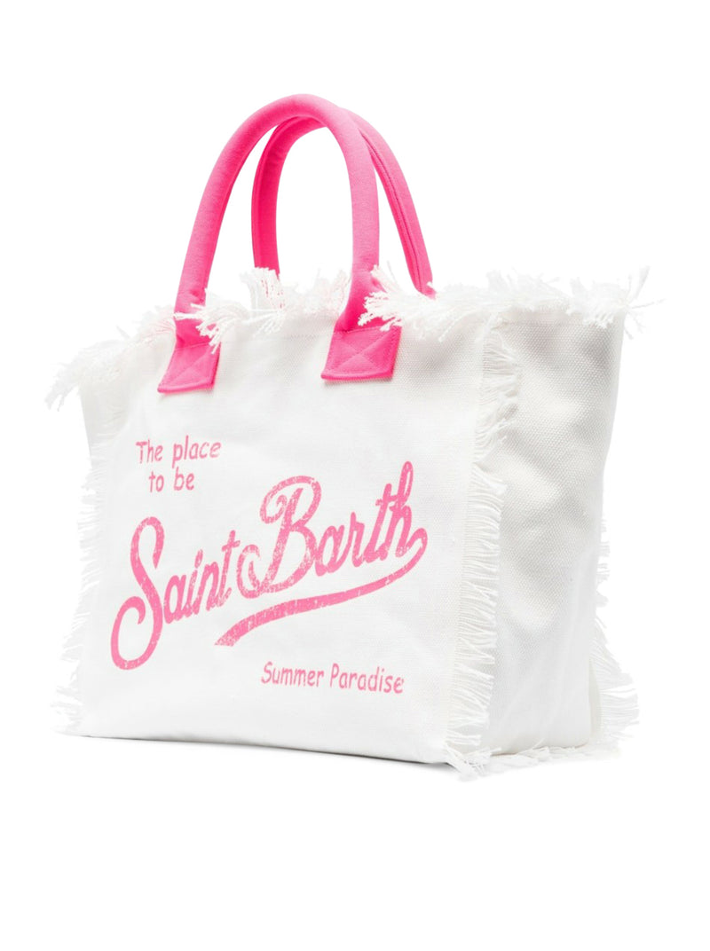 Mc2 Saint Barth Logo-print Cotton Beach Bag