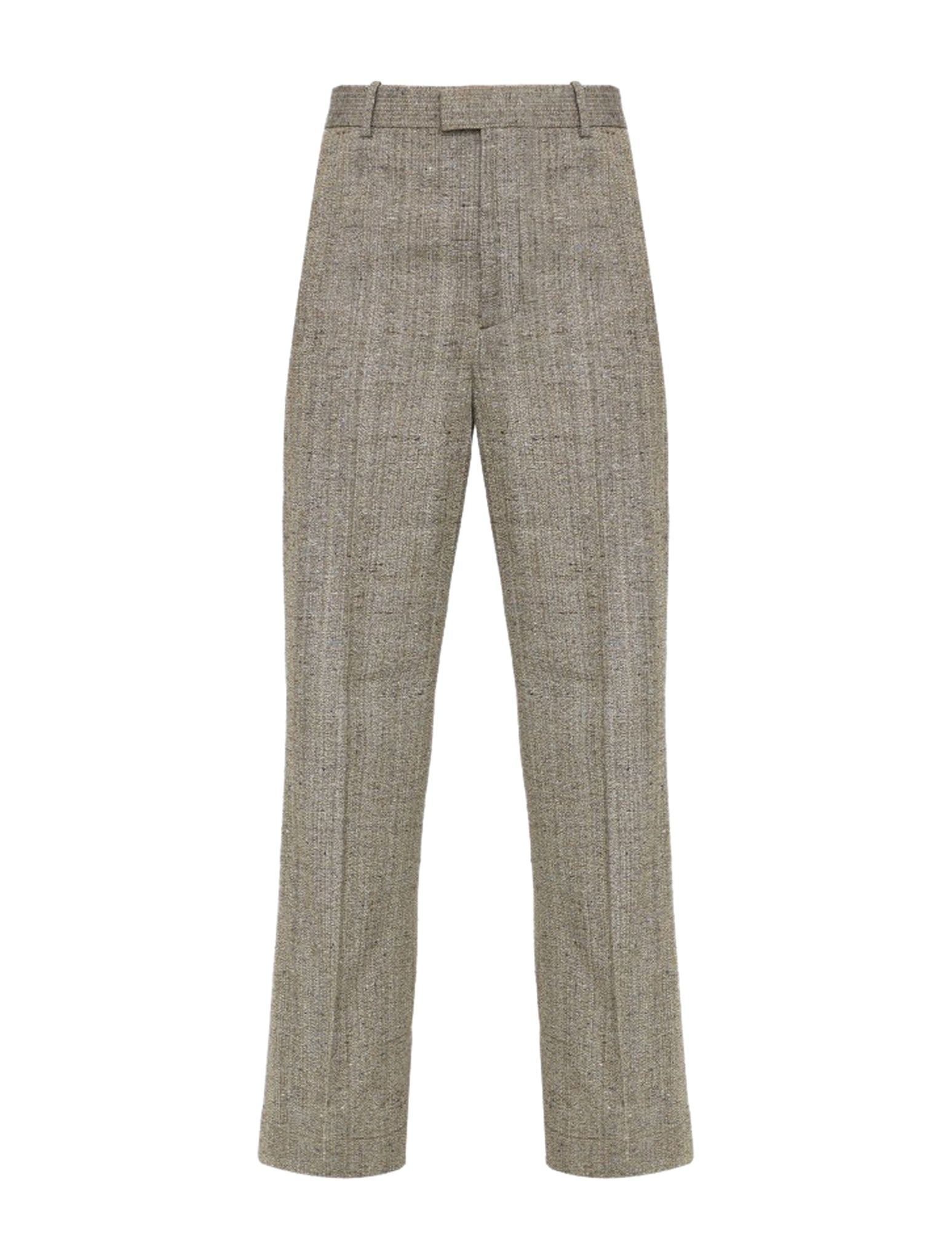 TROUSERS KNOTTED MELANGE VISCOSE SILK