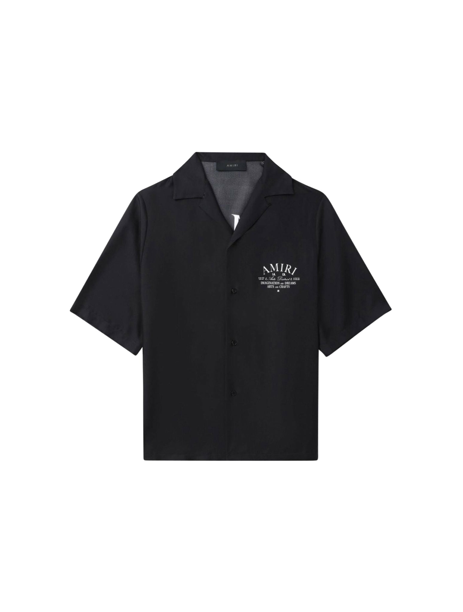 logo-print short-sleeve silk shirt