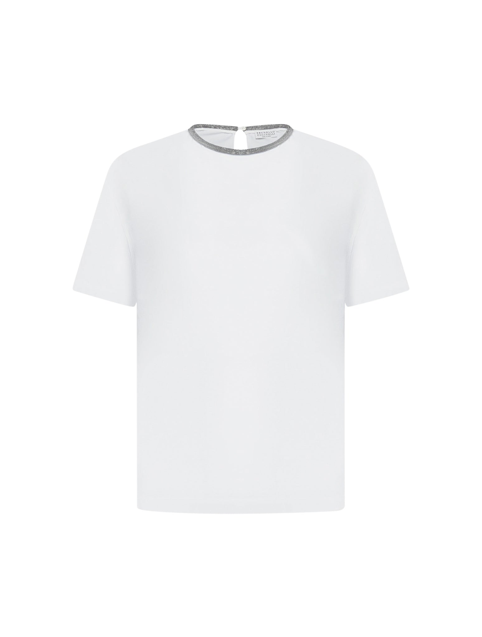 Cotton T-shirt with jewel