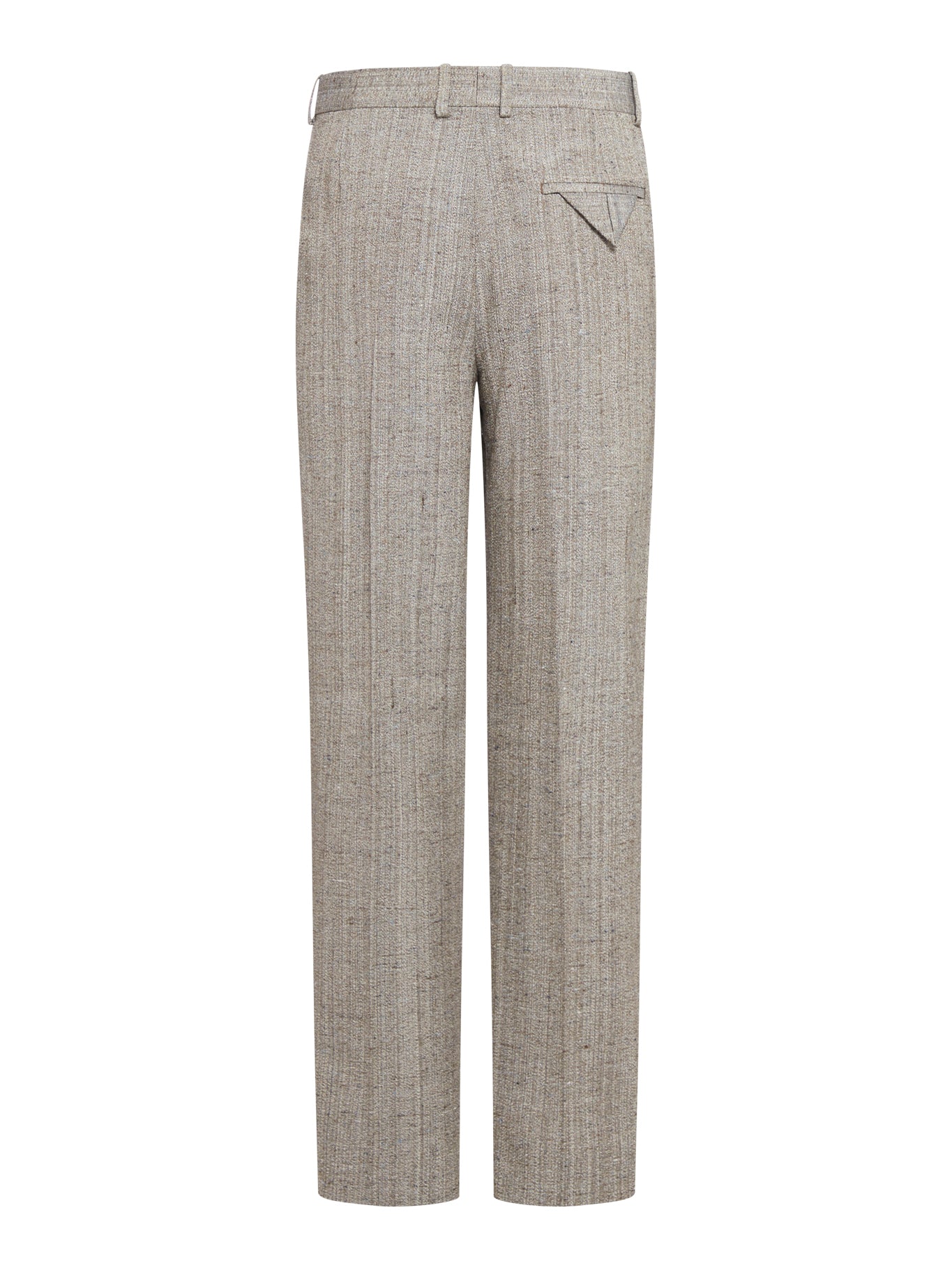 Straight Leg Pants In Silk And Viscose