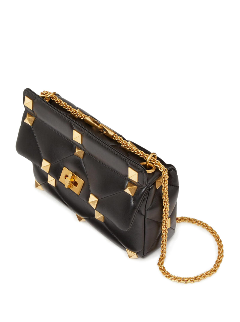 LARGE BAG WITH ROMAN STUD THE SHOULDER BAG IN NAPPA CHAIN