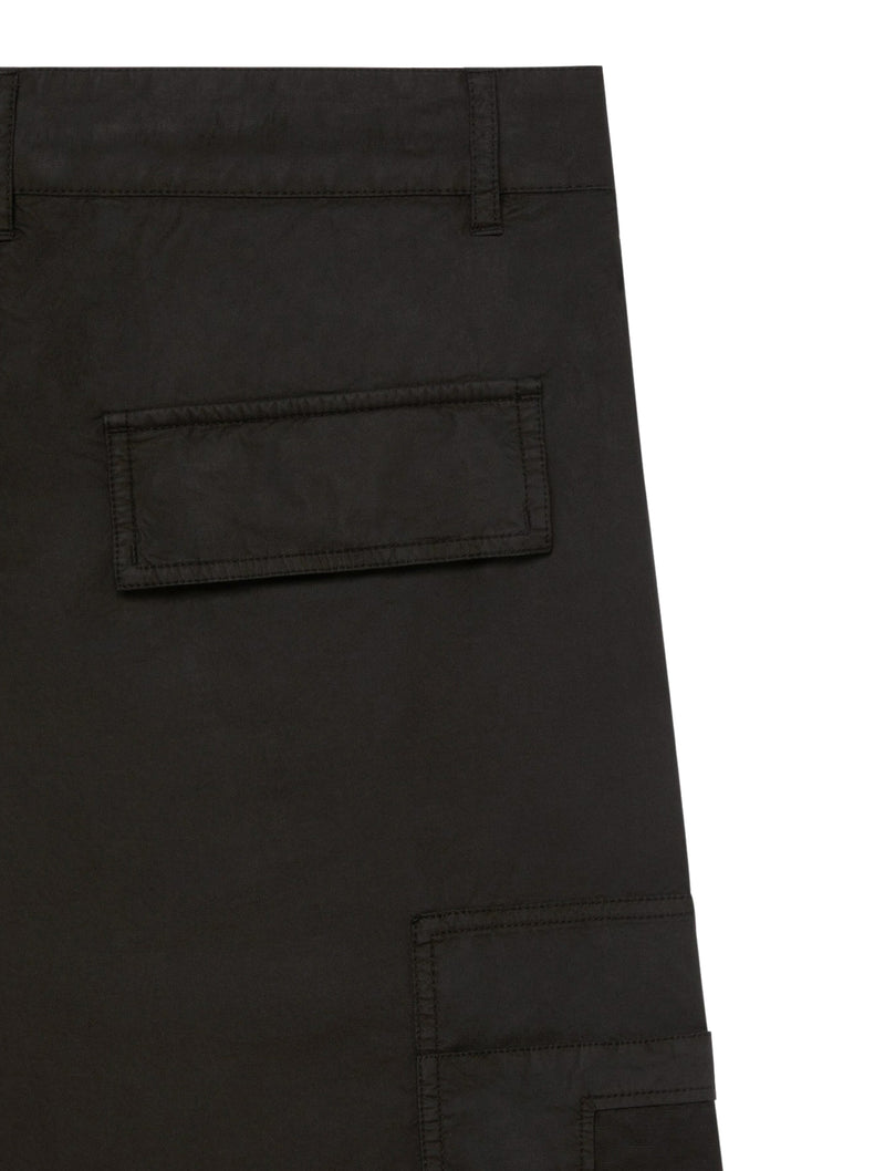 Poplin trousers with multipockets with zip