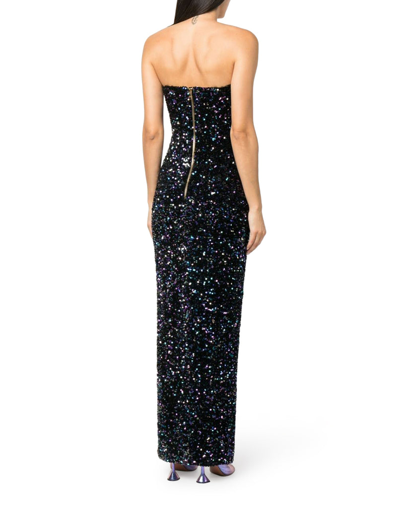 Evening dress with sequins
