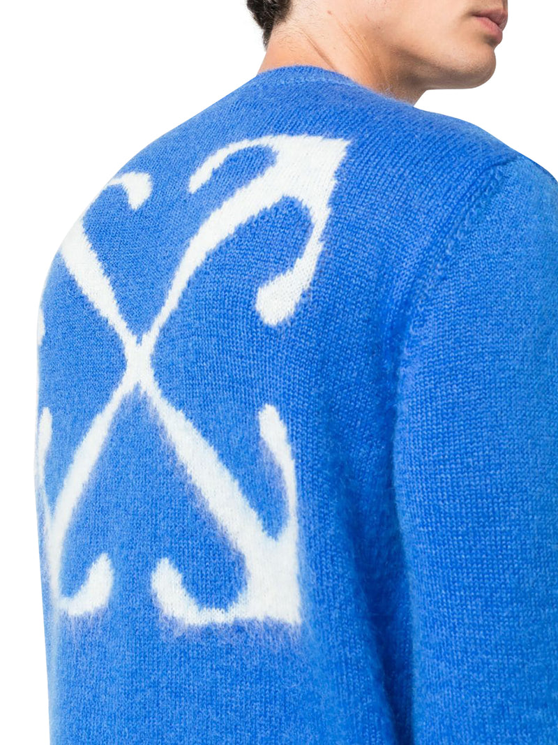 Arrows logo-intarsia jumper