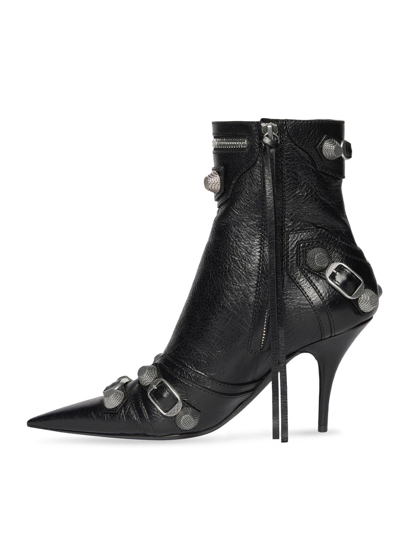 CAGOLE 90 MM WOMEN`S ANKLE BOOTS IN BLACK