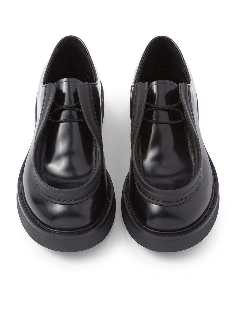 Diapason lace-up shoes in matt brushed leather