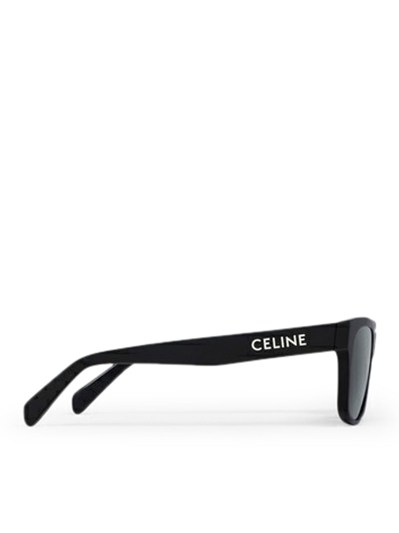 CELINE MONOCHROMS 05 SUNGLASSES IN BLACK ACETATE