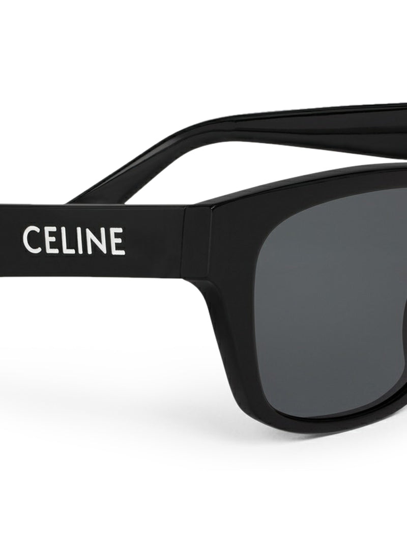 CELINE MONOCHROMS 05 SUNGLASSES IN BLACK ACETATE