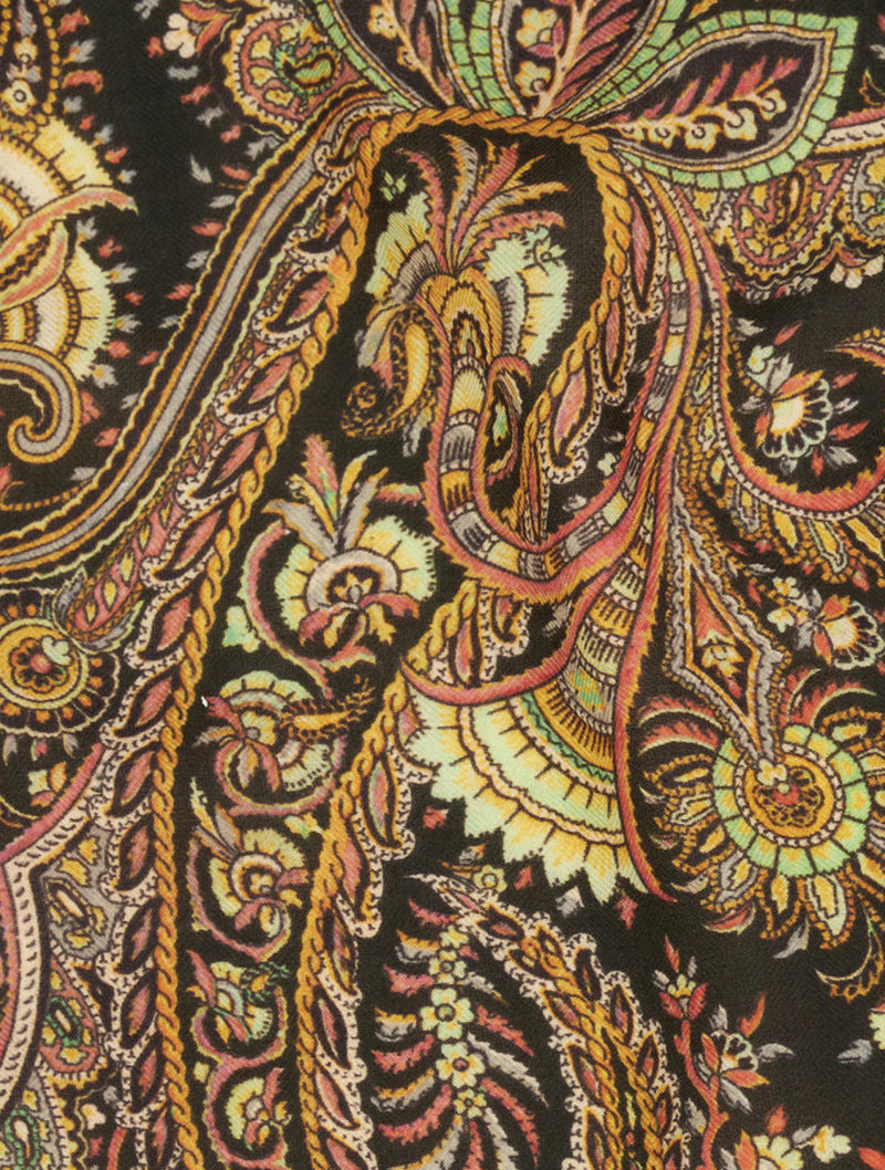PAISLEY CASHMERE AND SILK SCARF