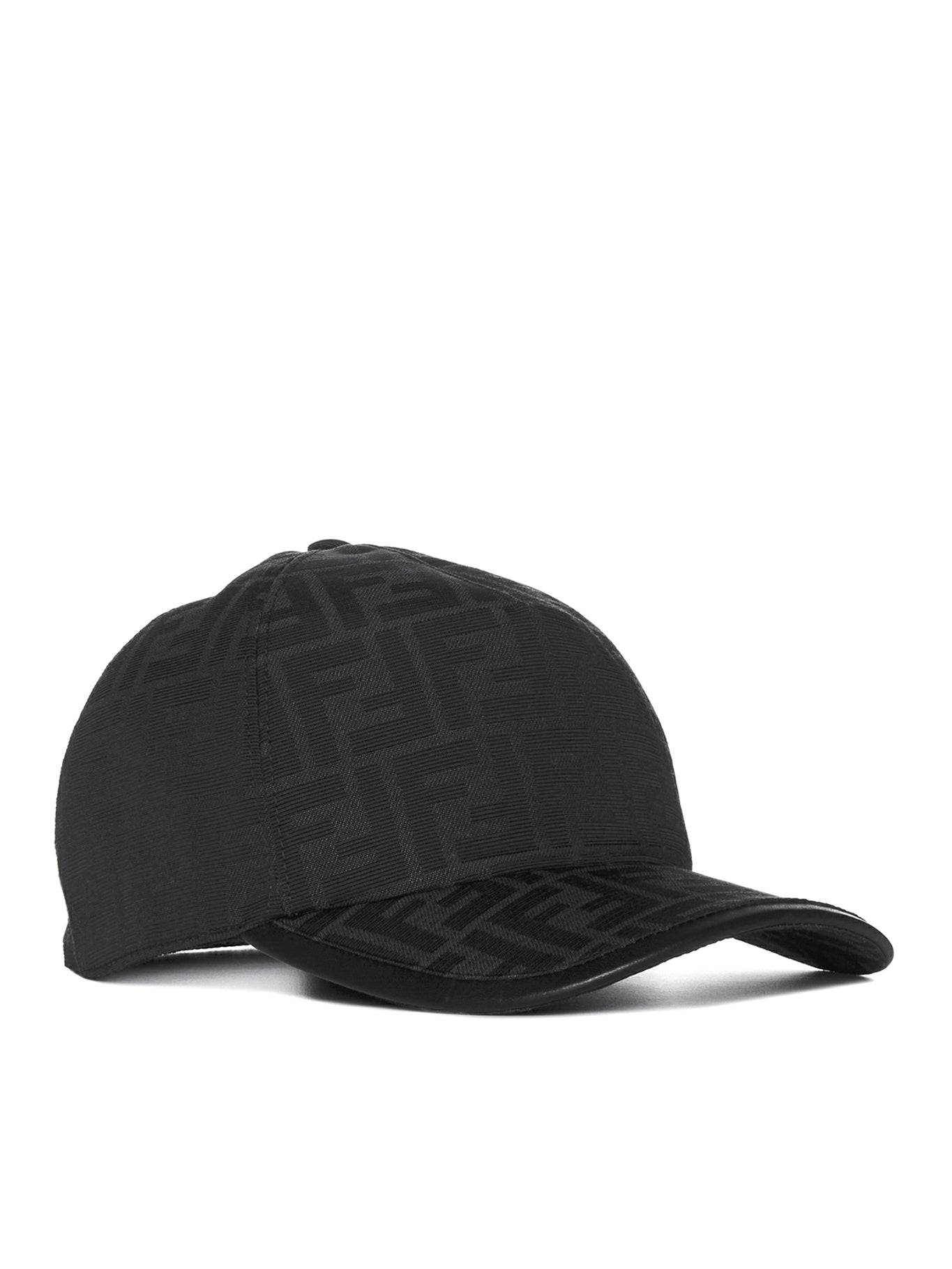 Baseball cap in black fabric