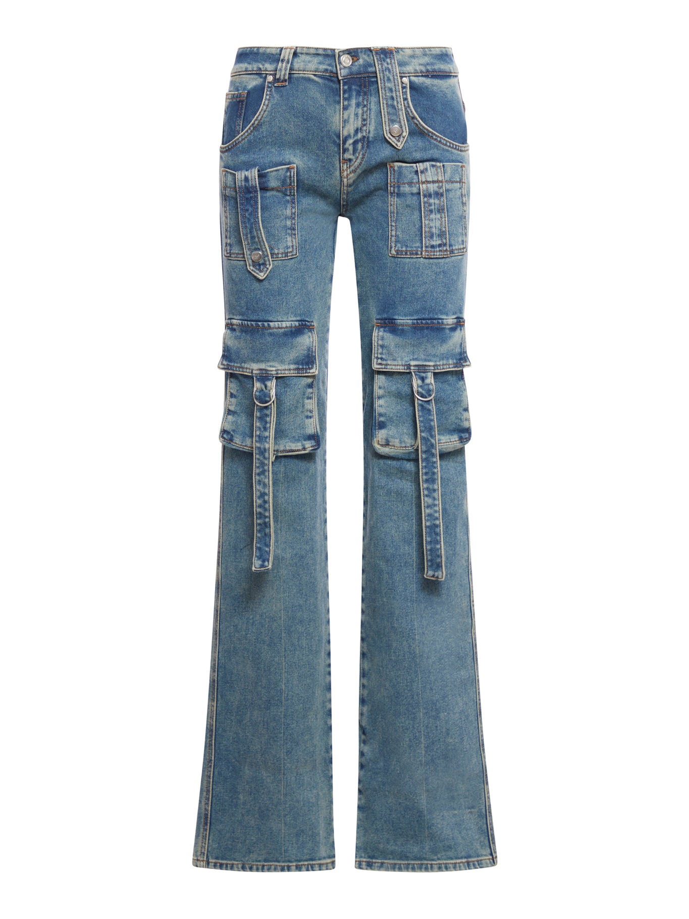 JEANS WITH CARGO DETAILS