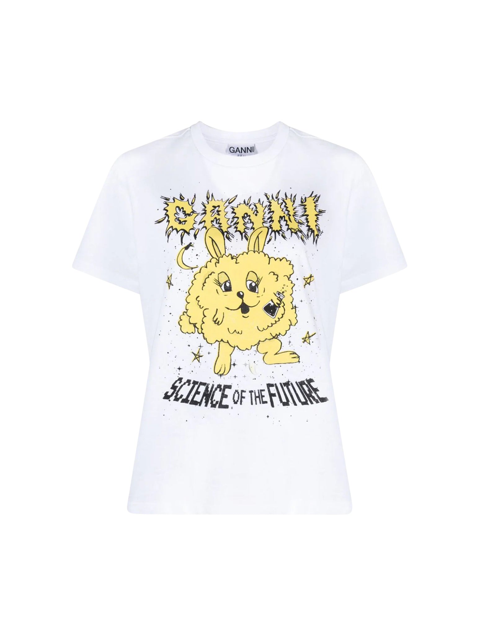BASIC JERSEY YELLOW BUNNY RELAXED T-SHIRT