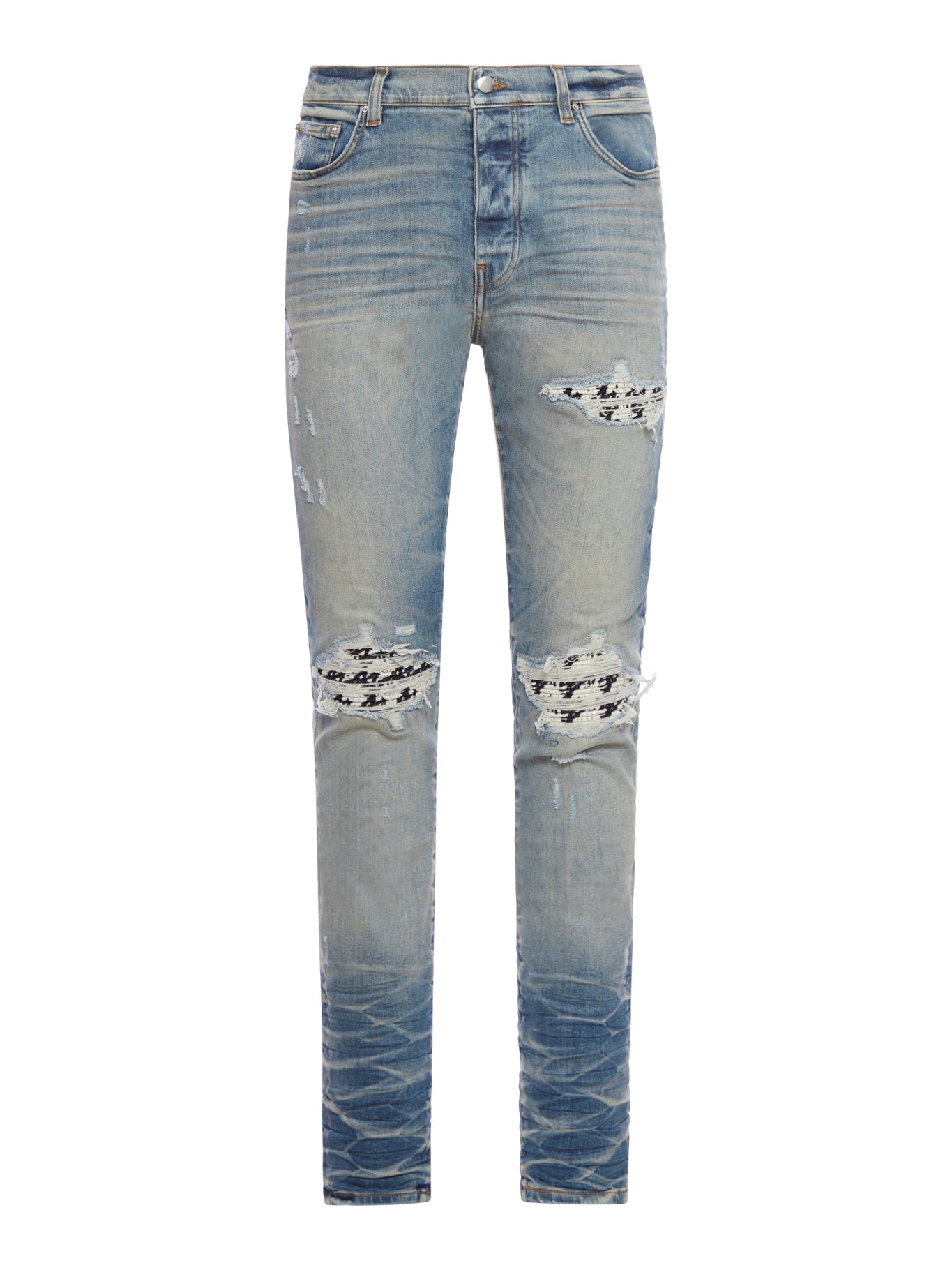 AMIRI BLUE JEANS WITH VINTAGE EFFECT